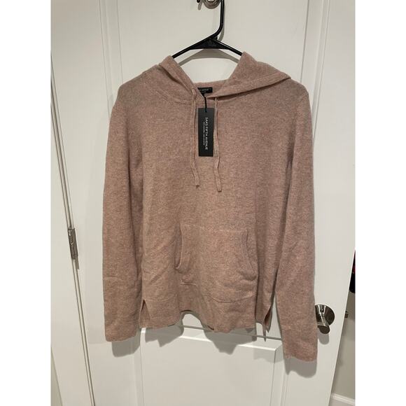 Saks Fifth Avenue Cashmere sweater with hood size medium unicorn nwt - Picture 4 of 9